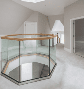 Timber Balustrades with Glass