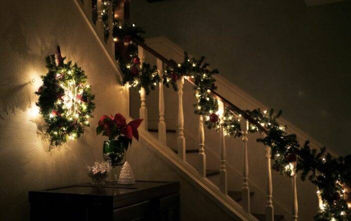 christmas stairs